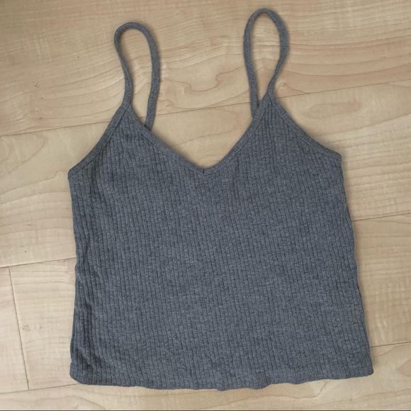 Ribbed crop tank top - Picture 2 of 3